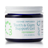 PurO3  Tooth & Gum Support | Ozonated Olive & Hemp Oil with Peppermint