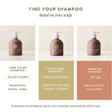 UNDER LUNA Tulsi Bloom Shampoo | mineral-Rich for Hair Growth & Scalp Renewal