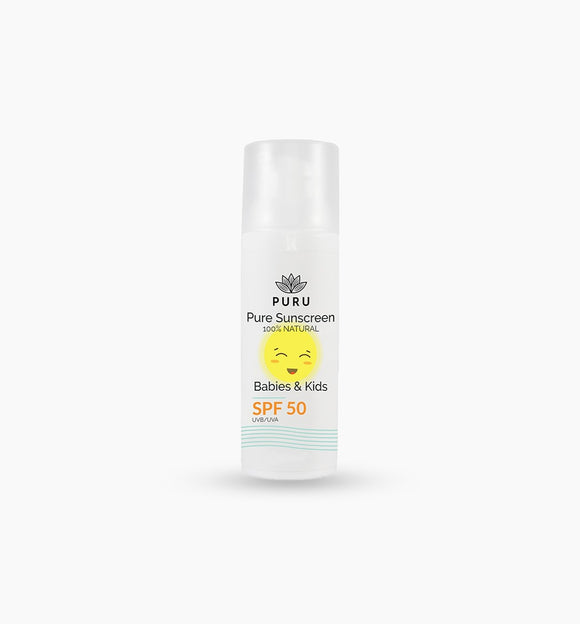 Pure Sunscreen – Babies & Kids SPF 50 - Zero White cast (Essential Oil Free)