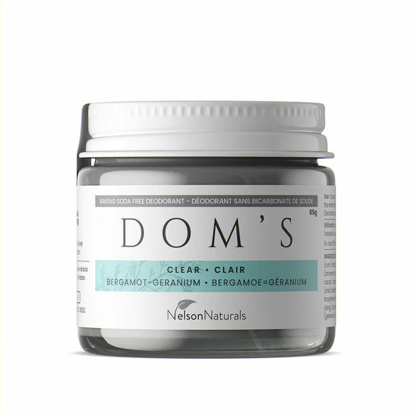 Dom's Deodorant - Clear - baking soda free - Radiant Beauty