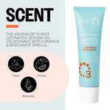 PurO3 Ozonated Jojoba Roll-On Deodorant | Orange & Bergamot