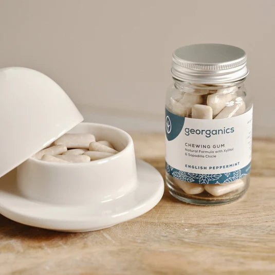 Georganics Xylitol Chewing Gum | Made with Natural Chicle Gum - Radiant Beauty