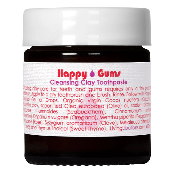 Living Libations® Happy Gums Cleansing Clay Toothpaste 30ml - Radiant Beauty
