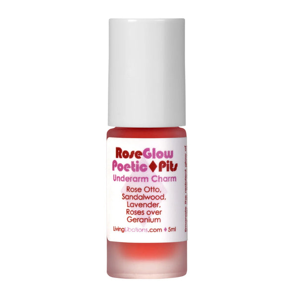 Living Libations® Rose Glow Poetic Pits Roll On - Radiant Beauty