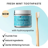 Nelson Naturals Fresh Mint Hydroxyapatite Toothpaste - Baking Soda Free - Radiant Beauty